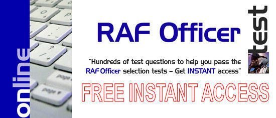 FREE 30 Days Access to RAF Officer Tests!