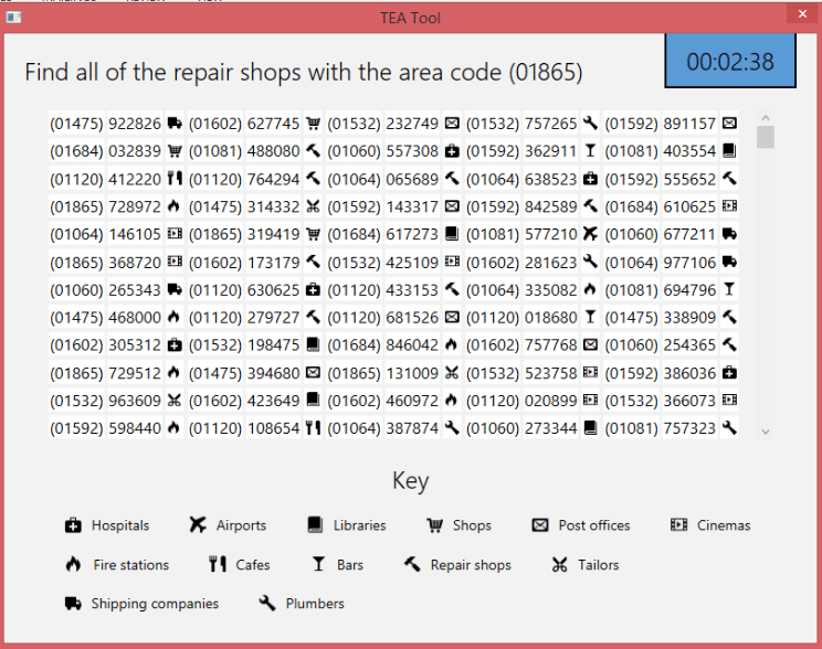 Train Driver Observational Ability Tests 2015