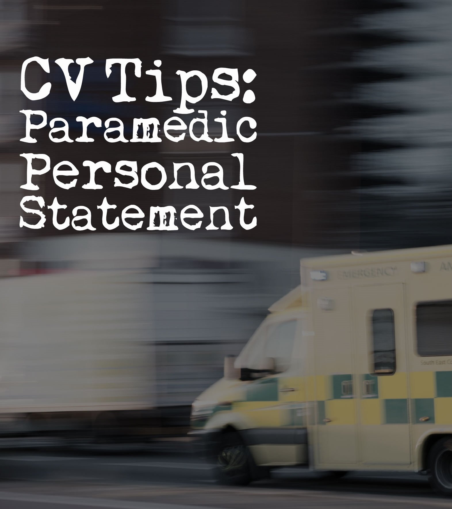 paramedic personal statement sample