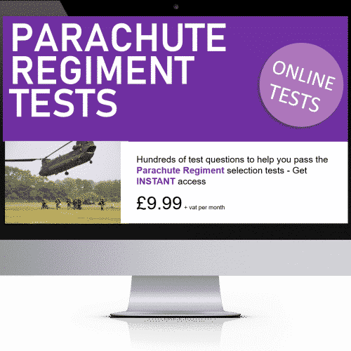 Online Interactive Parachute Regiment Practice Tests