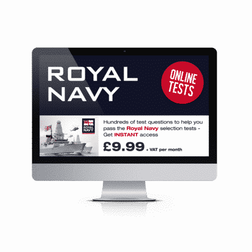 Online Royal Navy Testing Suite: £9.99 + vat per month