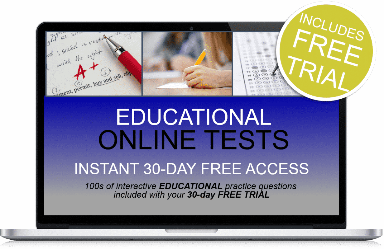 Free Online Interactive Educational Practice Tests