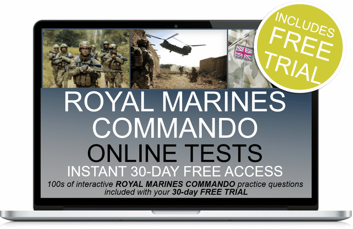 Free Online Interactive Royal Marines Commando Practice Tests