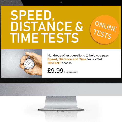 Online Interactive Speed Distance and Time Practice Tests