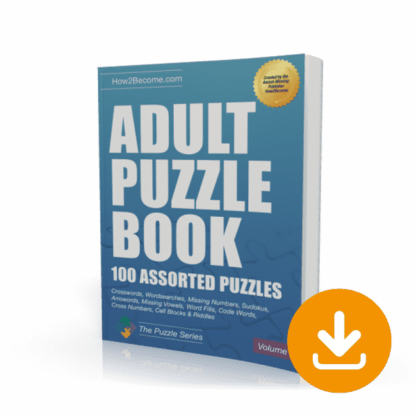 Adult Puzzle Book 100 Assorted Puzzles Volume 2 Download How 2