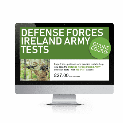 Defense Forces Ireland Army Tests Online Course