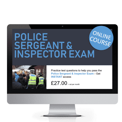 Police Sergeant and Inspector Exam Online Course