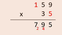 How to multiply Long Multiplication - Step 4