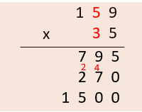 How to multiply Long Multiplication - Step 6