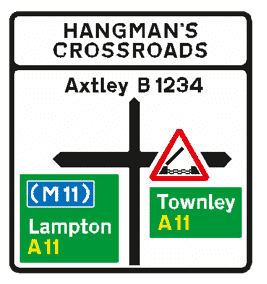 Road Signs on Local Routes
