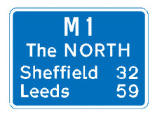 Road Signs on Motorways