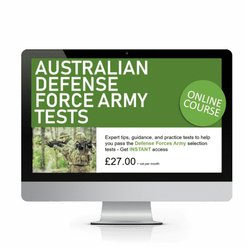 Defense Forces Australia Army Tests Online Course