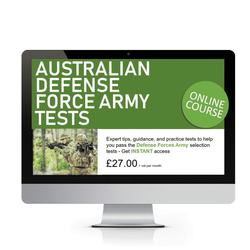 Defense Forces Australia Army Tests Online Course