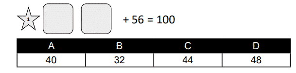 Kent Test Practice Papers Maths Sample Question 1