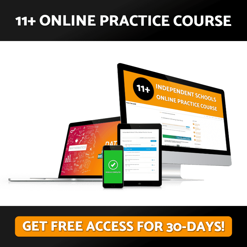Independent 11+ Online Practice Course Free Access