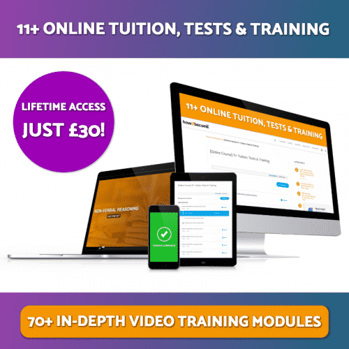 11+ Online Tuition, Tests & Training Lifetime Access