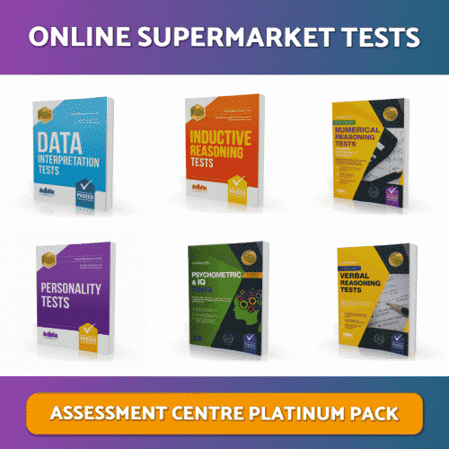 Online Supermarket Assessment Centre Tests Platinum Download Pack