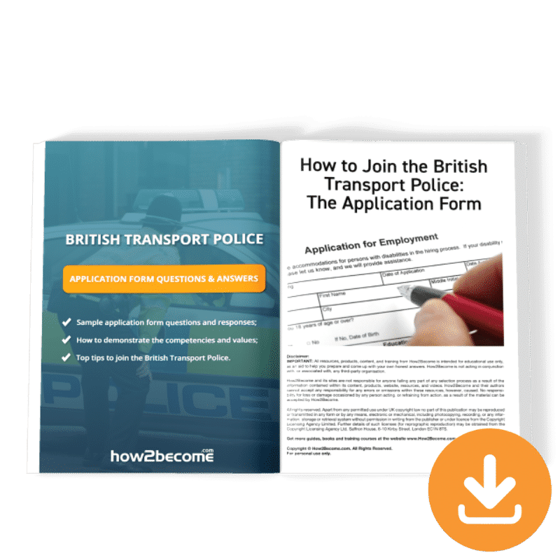 British Transport Police Application Form Questions and Answers Download