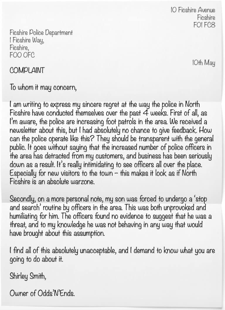 Police Online Assessment Process (Stage 3a) Written Exercise Questions