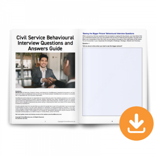 Civil Service Behavioural Questions and Answers Download
