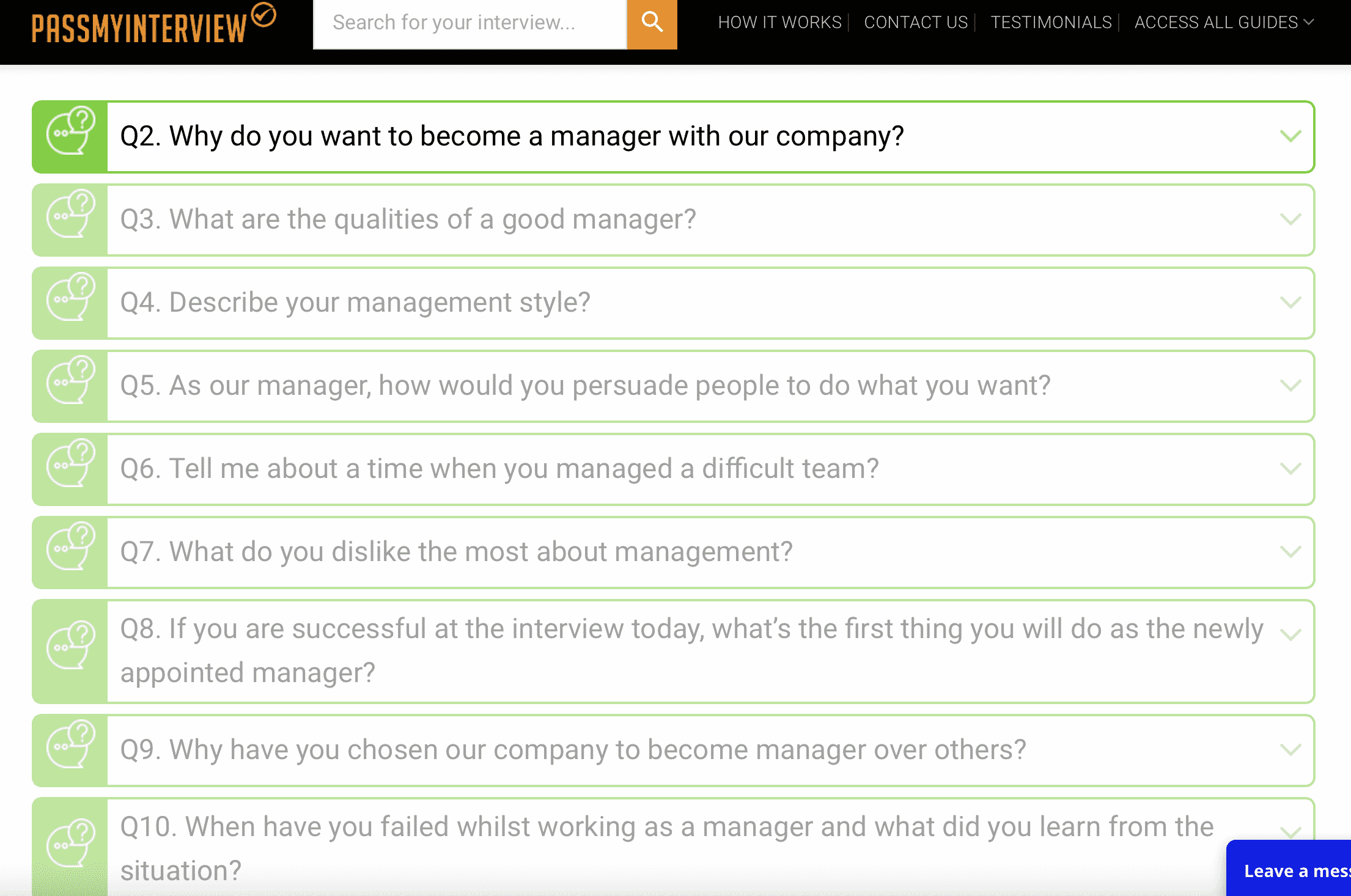 PassMyInterview Interview Questions List How 2 Become