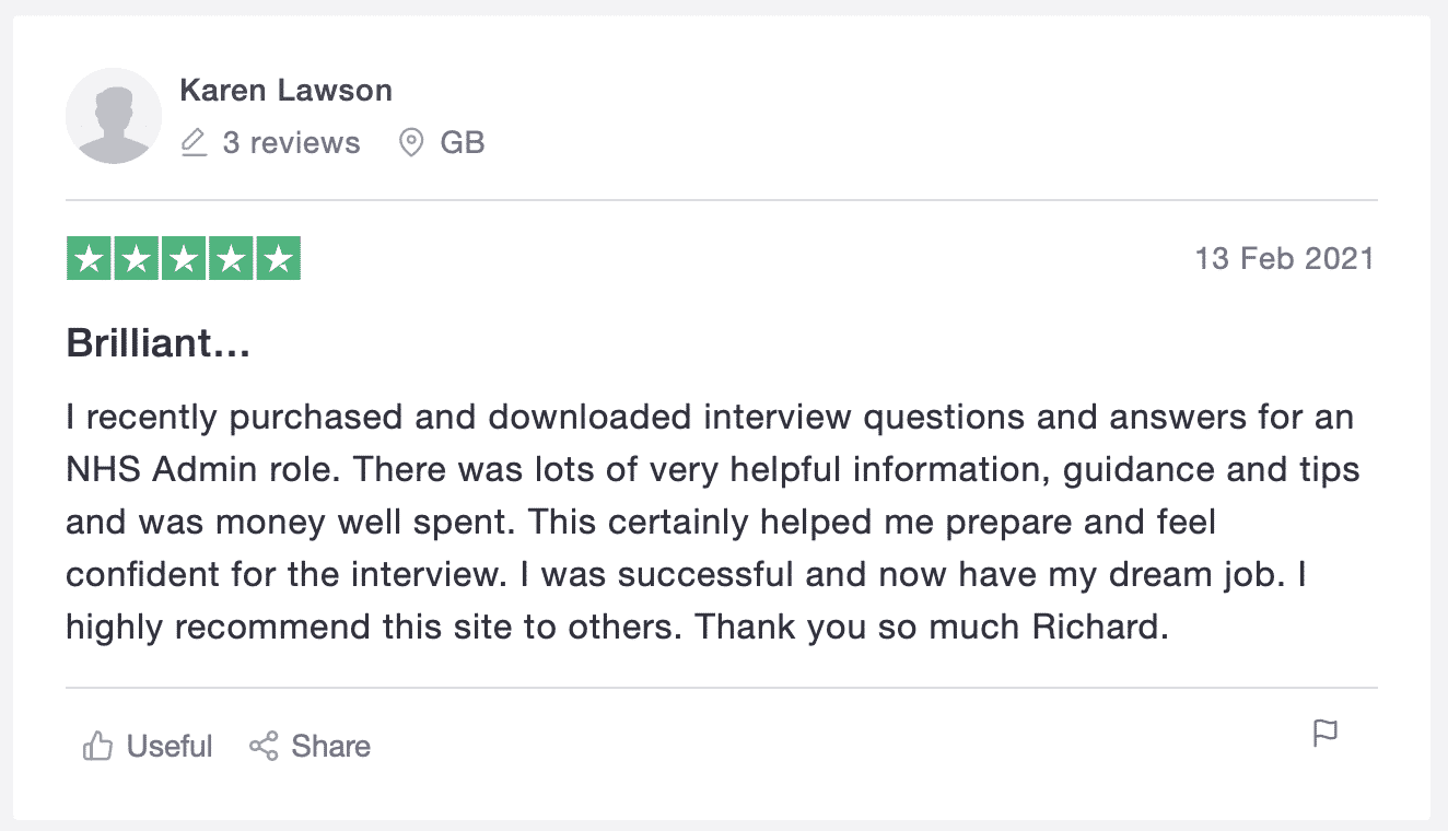 PassMyInterview.com Positive Testimonial 02