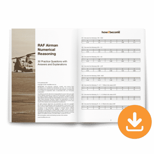 RAF Airman Numerical Reasoning Test Download