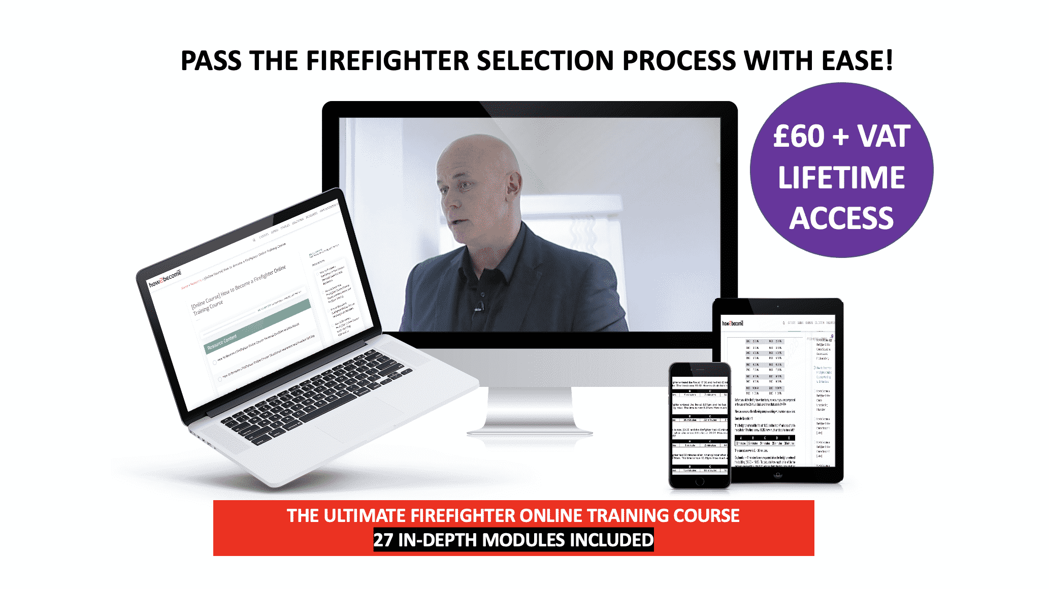 Online firefighter training course lifetime access