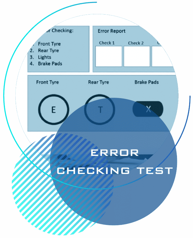 error checking test