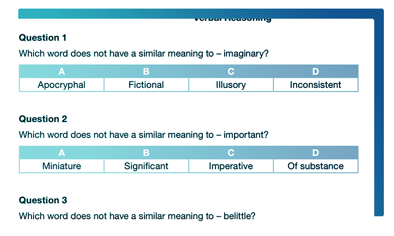 Aptitude Tests Verbal Reasoning What to Expect