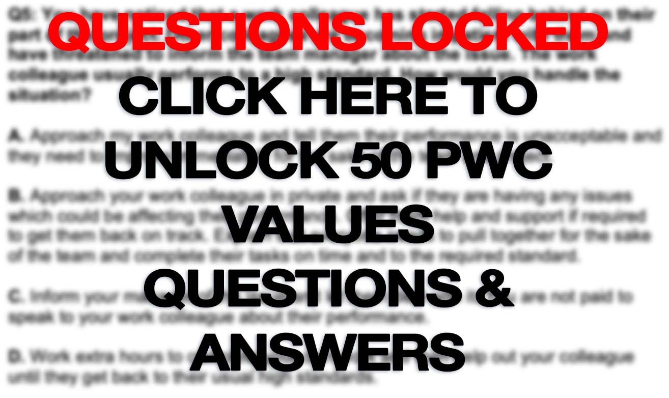 PWC QUESTIONS LOCKED