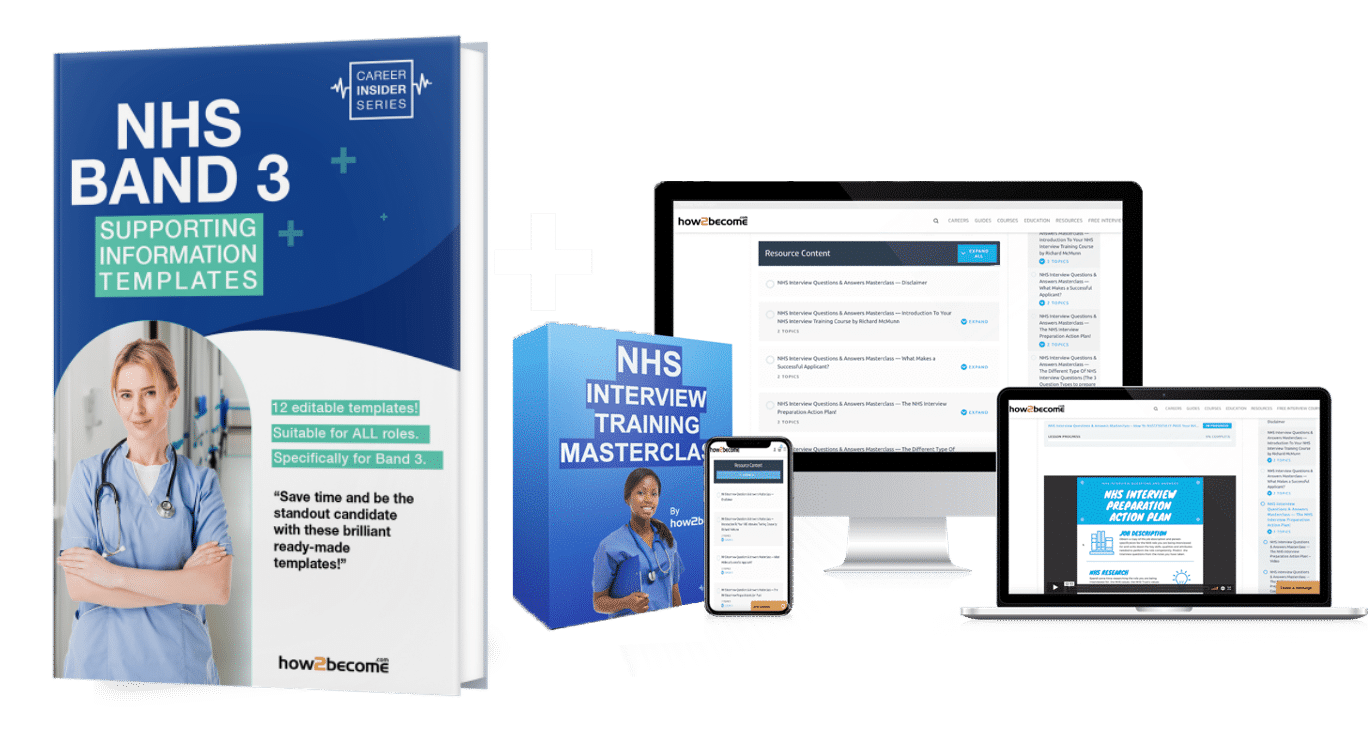 NHS Band 3 supporting information sample templates