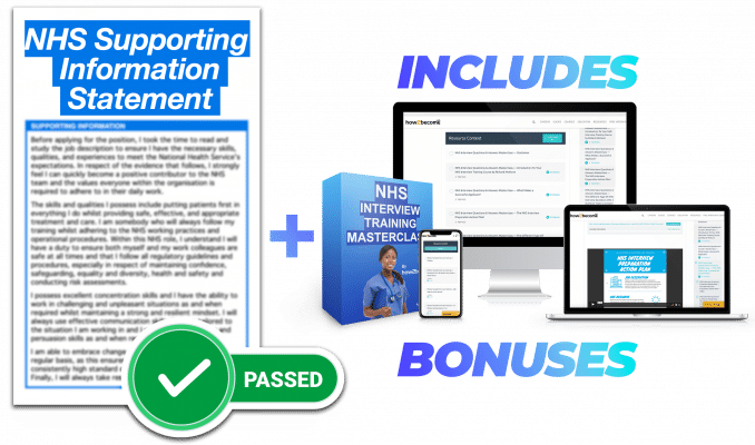 NHS Support Information Statement Writing Service with Bonus