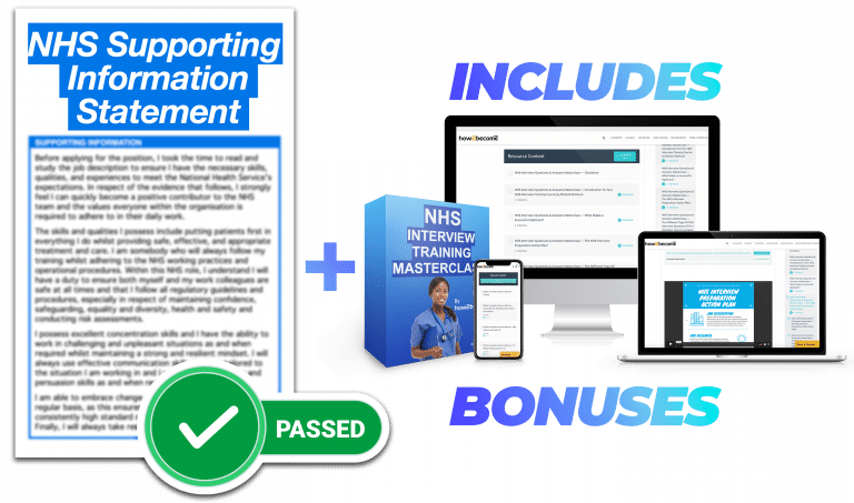 NHS Supporting Information Writing Service | Tailored to you!