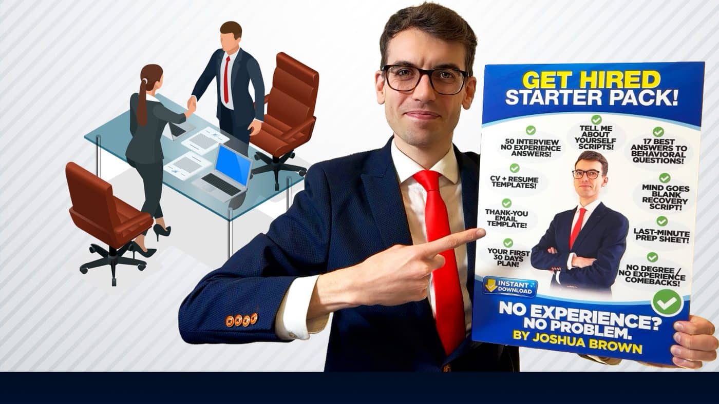 JOSHUA BROWN GET HIRED STARTER PACK JOB PREPARATION PACK HEADER TEMPLATE