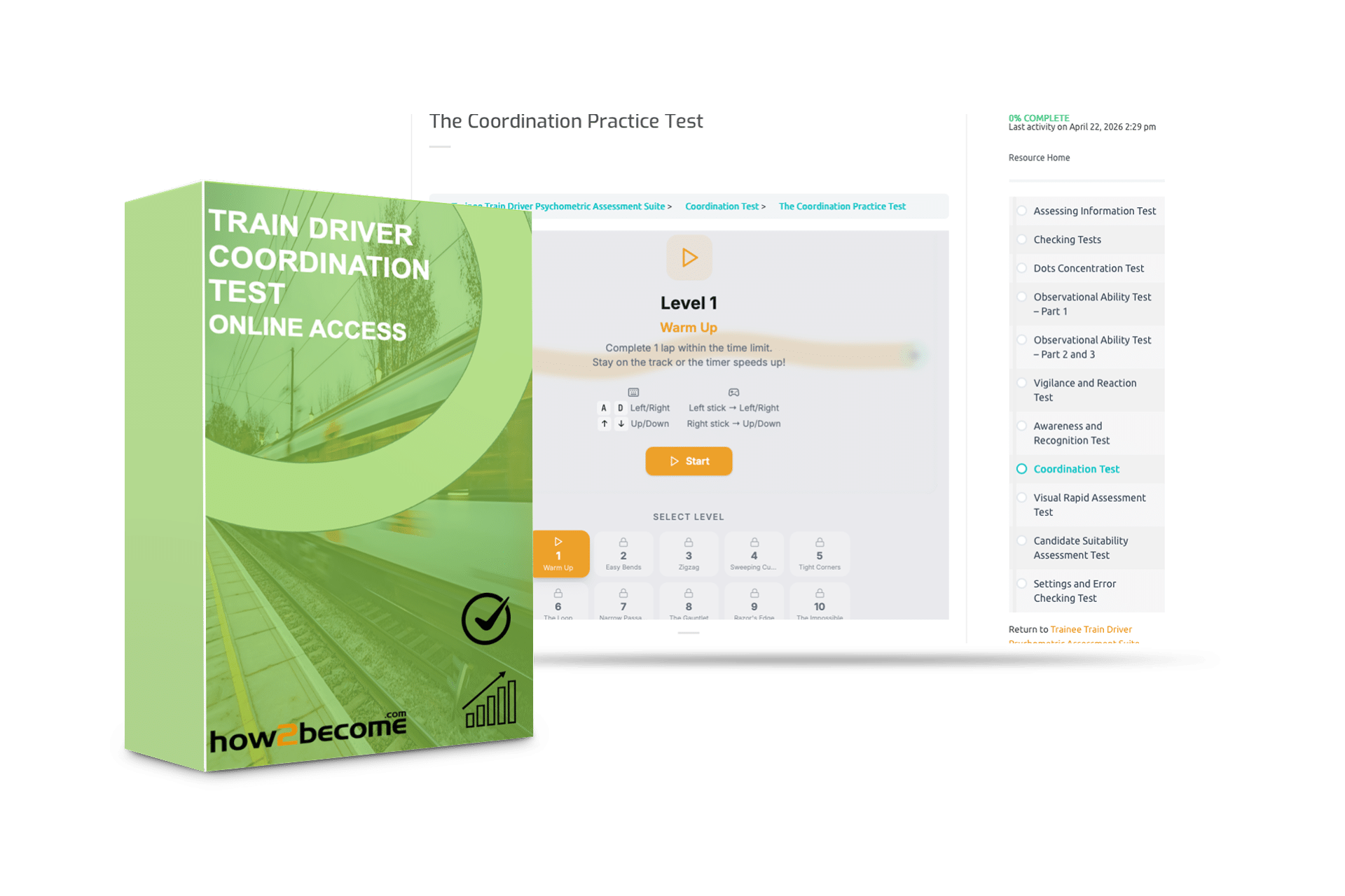 2 hand Coordination practice test