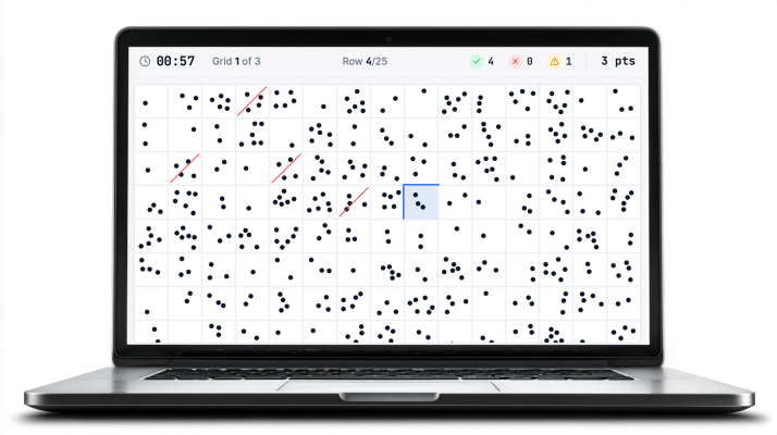 Train Driver Dots Concentration Test Software Test Practice
