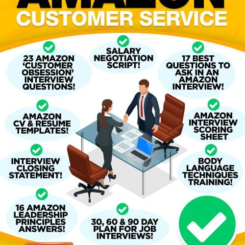 ULTIMATE AMAZON JOB INTERVIEW PREPARATION PACK! (READY-MADE TEMPLATES + PROVEN ANSWERS + INSTANT DOWNLOAD)