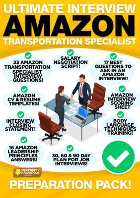 AMAZON Transportation Specialist JOB INTERVIEW Preparation Pack