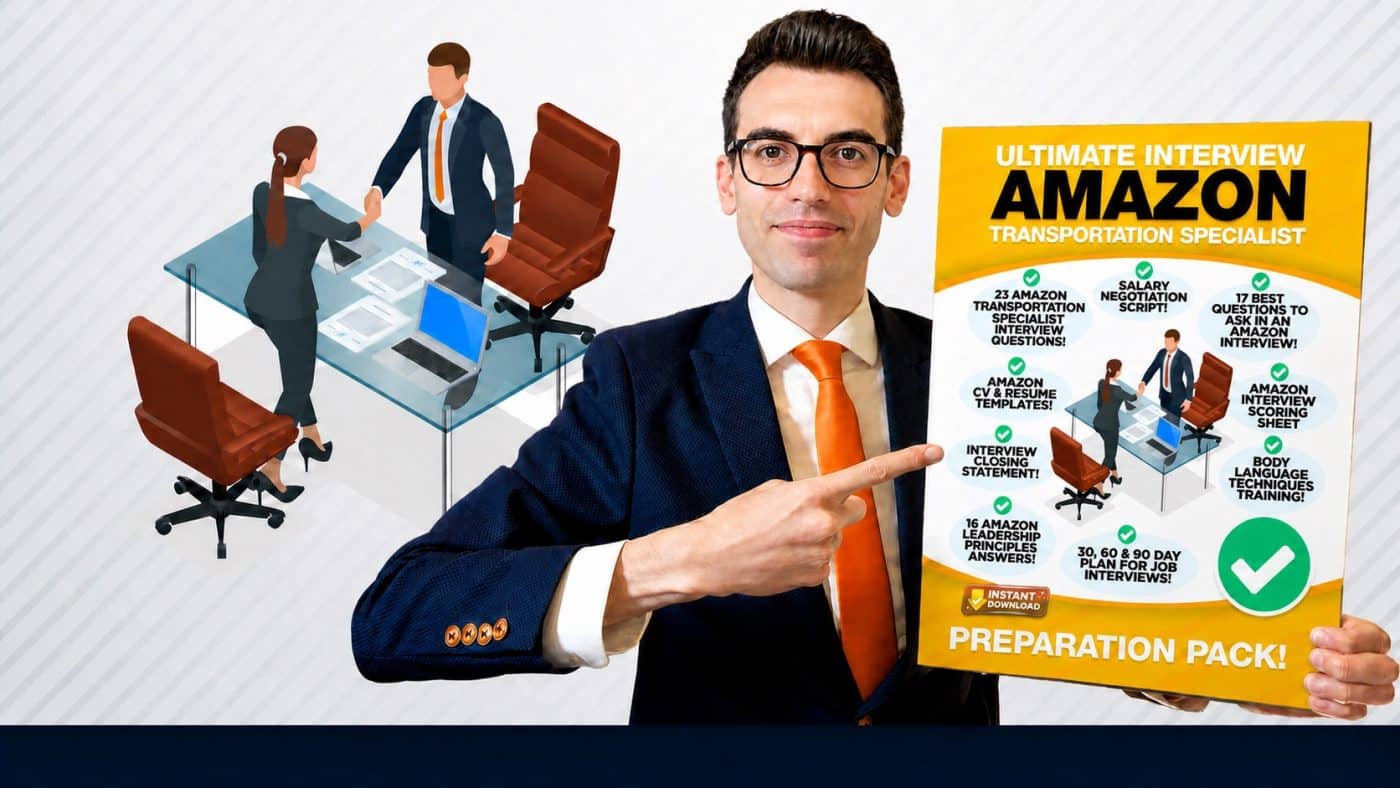 AMAZON Transportation Specialist JOB INTERVIEW Preparation Pack Best Answer