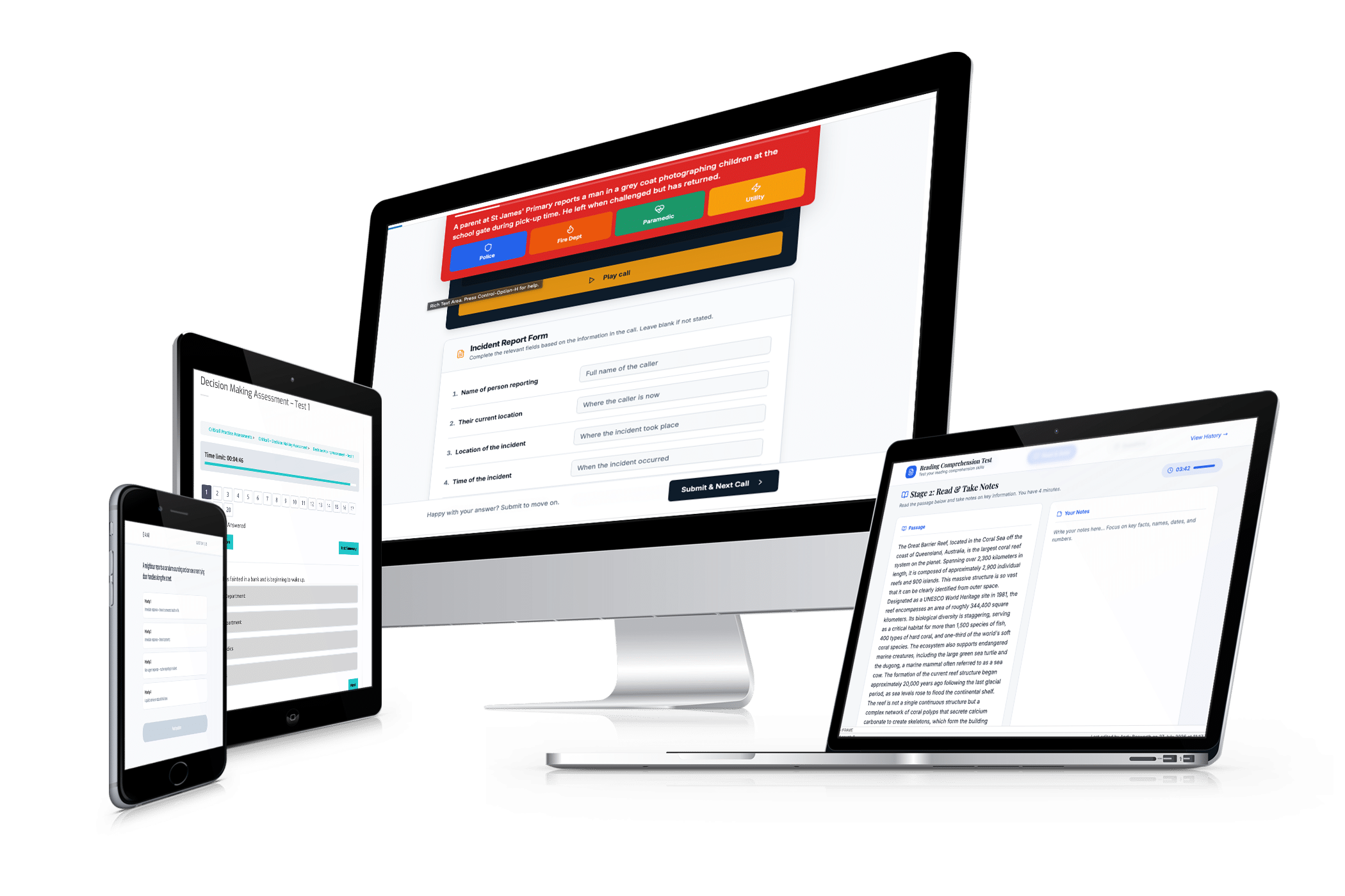 CritiCall Practice Tests for 911 Call Dispatchers - One off Payment