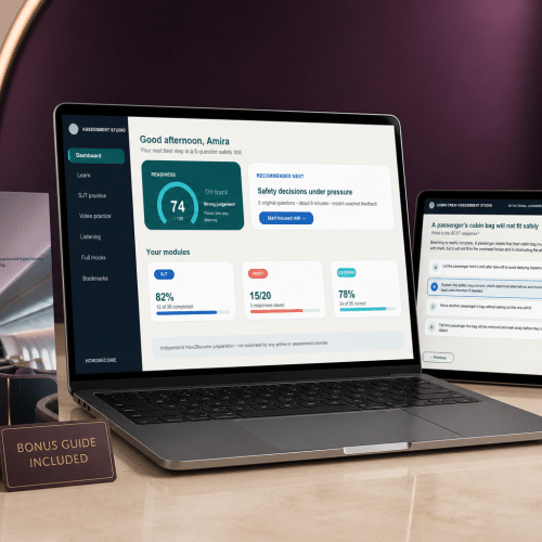 Riyadh Air Cabin Crew Online Assessment | SJT, Video & Listening Test Guide