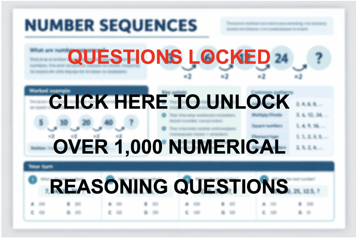 numerical reasoning practice questions