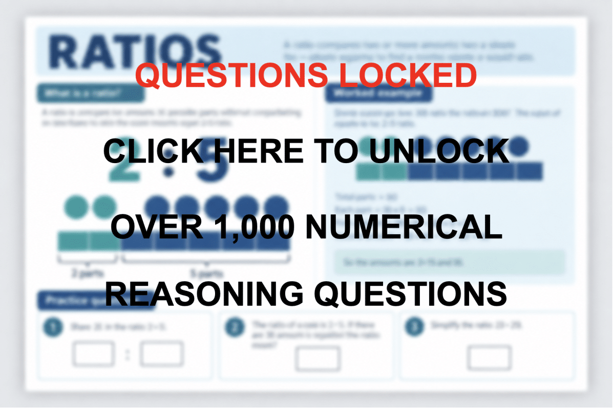 numerical reasoning practice questions