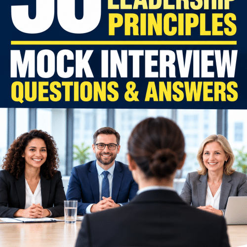 AMAZON LEADERSHIP PRINCIPLES MOCK INTERVIEW PREPARATION PACK! (READY-MADE TEMPLATES + PROVEN ANSWERS + BONUSES
